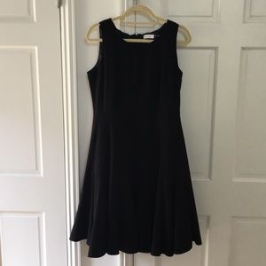 Black Calvin Klein Pleated Dress